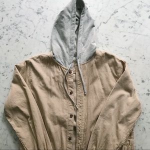 Hooded corduroy shacket🐻🤎